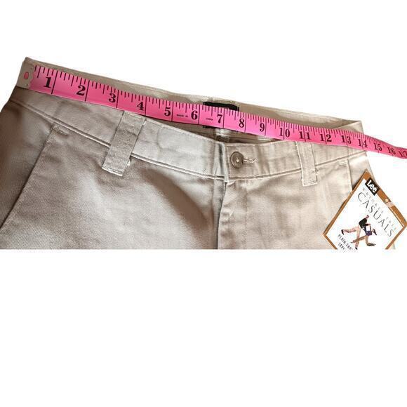 90s LEE VINTAGE Women's‎ Chino Pants Khakis Taper NEW Old Stock Size 8 29x31.5 - Picture 6 of 11